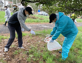 酒田市主催「山をきれいにしてウォーキング」万里の松原
